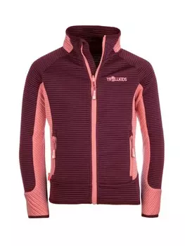 Флисовая куртка Trollkids, цвет kastanienrot/antikrosa