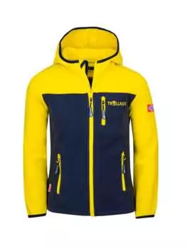 Флисовая куртка Trollkids, цвет trbes gelb/marineblau