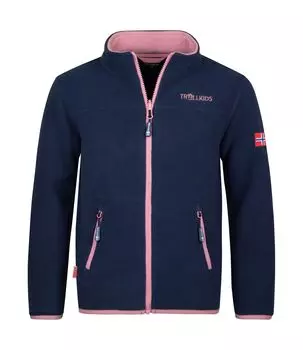 Флисовая куртка Trollkids Fleece Jacke Oppdal XT, цвет Marineblau/Violett