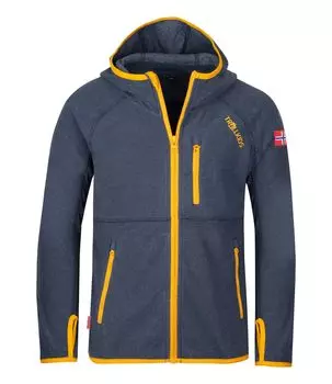 Флисовая куртка Trollkids Fleece Jacke Sandefjord, цвет Mystisches Blau/Goldgelb