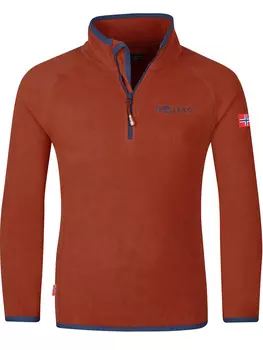 Флисовая куртка Trollkids Fleecepullover Nordland, красный