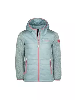 Флисовая куртка Trollkids Hybridjacke Skabu, цвет glacier green/orchid
