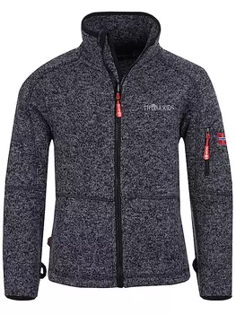 Флисовая куртка Trollkids Jondalen, фиолетовый/черный