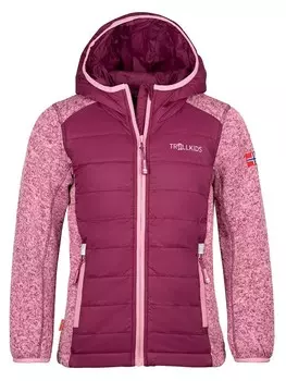 Флисовая куртка Trollkids Skabu, цвет rosa/pink