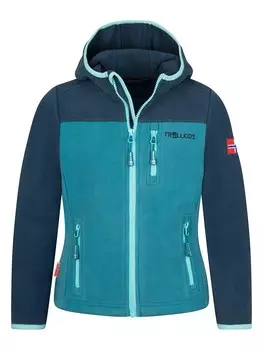 Флисовая куртка Trollkids Stavanger, бирюзовый