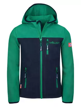 Флисовая куртка Trollkids Stavanger, цвет Grn/Dunkelblau