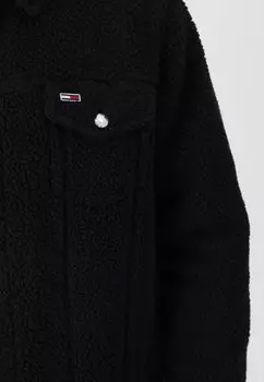 Флисовая куртка TRUCKER Tommy Jeans, черный