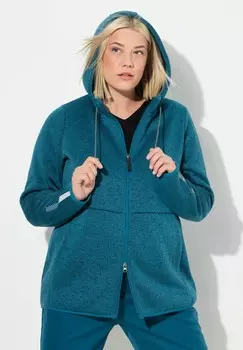 Флисовая куртка Ulla Popken, бирюзовый