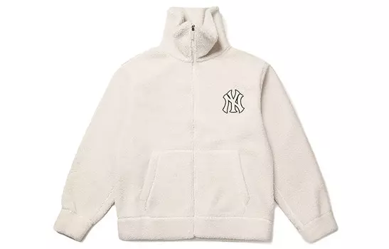 Флисовая куртка унисекс белый Mlb