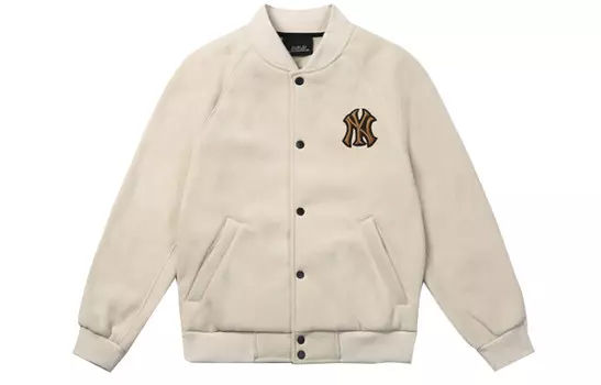 Флисовая куртка унисекс белый Mlb