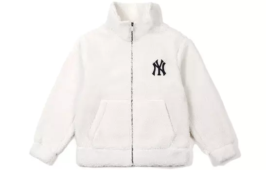 Флисовая куртка унисекс цвета слоновой кости Mlb, цвет Ivory White