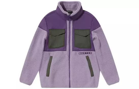 Флисовая куртка унисекс фиолетового цвета Burton
