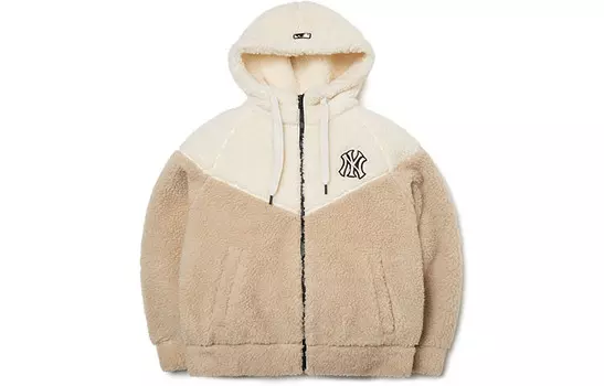 Флисовая куртка унисекс хаки Mlb