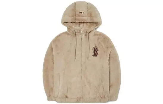 Флисовая куртка унисекс хаки Mlb