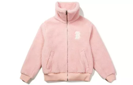 Флисовая куртка унисекс розового цвета Mlb, розовый