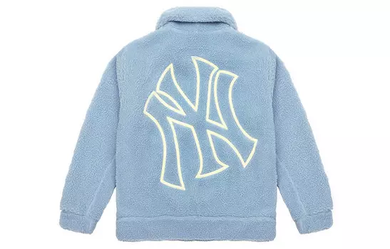 Флисовая куртка унисекс светло-голубого цвета Mlb