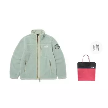 Флисовая куртка унисекс зеленый фруктовая + подарочный пакет The North Face