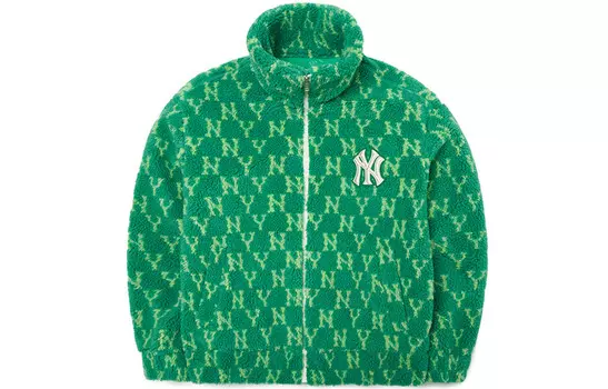 Флисовая куртка унисекс зеленый Mlb