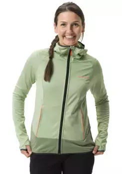 Флисовая куртка VAUDE "WOMEN'S TEKOA FLEECE JACKET II" (1 шт.), с капюшоном, цвет Aloe Vera