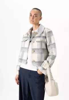 Флисовая куртка VMZILJA JACKET Vero Moda Petite, цвет Mottled Light Grey