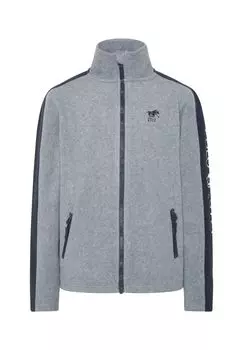 Флисовая куртка в двухцветном исполнении POLO SYLT, цвет Neutral Gray Melange