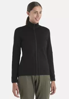 Флисовая куртка W MER 560 ELEMENTAL II LS Z Icebreaker, черный