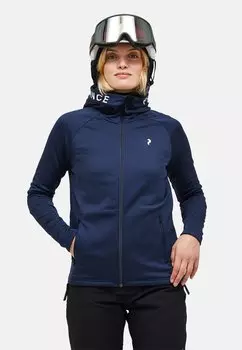 Флисовая куртка W RIDER ZIP HOOD Peak Performance, темно-синий