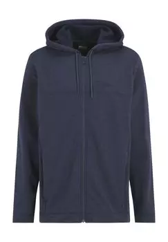 Флисовая куртка Waldsee Hooded, молния, капюшон, мужская Jack Wolfskin, цвет Night Blue