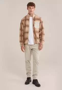 Флисовая куртка WE Fashion, бежевый