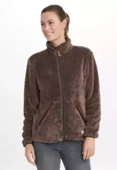 Флисовая куртка "WEATHER REPORT" "Lucille" с великолепным плюшевым дизайном, коричневый