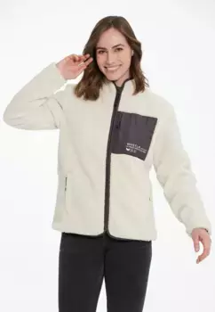Флисовая куртка WHISTLER "Sprocket" с контрастным нагрудным карманом, бежевый