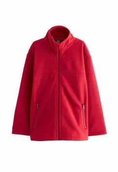 Флисовая куртка WITH POCKETS, REGULAR FIT Next, красный