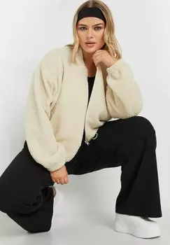 Флисовая куртка Yours Clothing, молочный