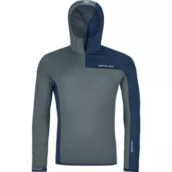 Флисовая легкая сетчатая zn куртка с капюшоном Ortovox, серый