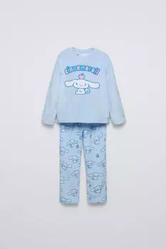 флисовая пижама cinnamorol sanrio ZARA, светло-голубой