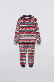 флисовая пижама greek key ZARA, красный