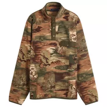 Флисовая поддева для лыж в камуфляжном принте Polo Ralph Lauren, камуфляж