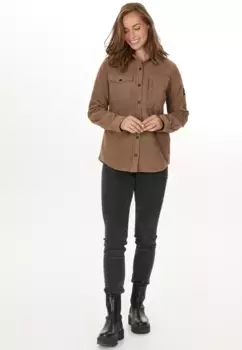 Флисовая рубашка WHISTLER "Noelle", комфортная и комфортная в ношении, карамель