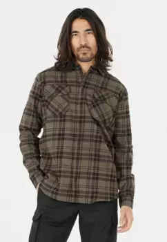 Флисовая рубашка WHISTLER "Таурус" из дышащего качественного хлопка, черный