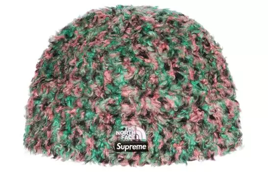 Флисовая шапка с высоким ворсом The North Face Supreme, мультиколор