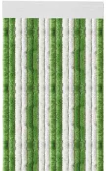 Флисовая штора 120x200 см (зелено-белая), идеальная защита от насекомых и конфиденциальности для вашего каравана/домика, доступно множество цветов. Arsvita, зеленый