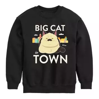Флисовая ткань Disney Luca Big Cat In Town для мальчиков 8–20 лет Licensed Character, черный