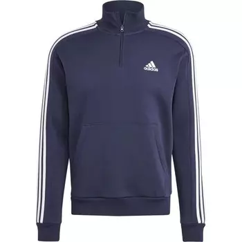 Флисовая толстовка adidas Essentials с молнией adidas Sportswear, цвет Blau/Wei
