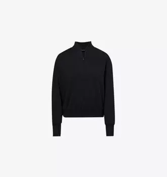 Флисовая толстовка Birdie из джерси с застежкой-молнией на половину длины Splits59, черный