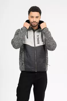Флисовая толстовка Budmil, серый/черный