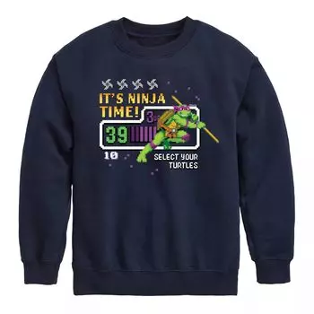 Флисовая толстовка Donnie для мальчиков 8–20 лет TMNT Ninja Time Licensed Character, синий