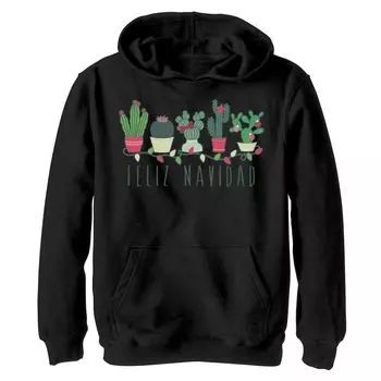 Флисовая толстовка Feliz Navidad с кактусом и рождественскими огнями для мальчиков 8–20 лет Licensed Character