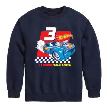 Флисовая толстовка Hot Wheels Race Crew 3 для мальчиков 8–20 лет Licensed Character, синий