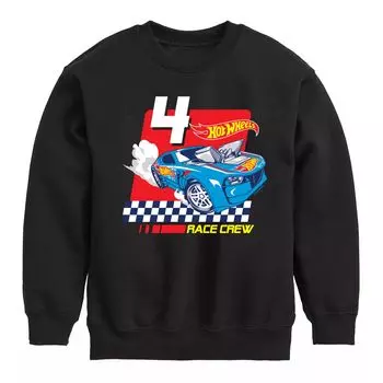 Флисовая толстовка Hot Wheels Race Crew 4 для мальчиков 8–20 лет Licensed Character, черный