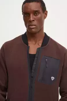 Флисовая толстовка Hummel, коричневый